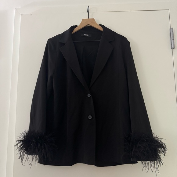 Feather trim blazer - Picture 2 of 4